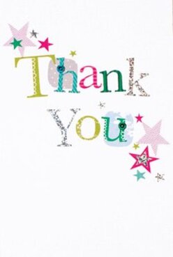 Capturing the spirit of Noak Hill's friendly neighbourhood, this thank you card is a tribute to heartfelt connections and local charm. Across the pure white background, the message 'Thank You' is elegantly stitched in a playful array of vibrant hues-think lush green, joyful fuchsia, and cool blue-each letter tailored with unique patterns and a hint of tactile dimension. Some gleam softly in silvery light, catching the eye like sunlight on a Market Place shopfront, while others are adorned with cheerful spots or subtle stitched zigzags. Clusters of shimmering stars in shades of pink, turquoise, and gold scatter across the card, reminiscent of the laughter and celebration that fills Noak Hill's green spaces on a summer's day. There's a soft, glinting texture to the silver, inviting the viewer to run a finger across the raised print. The crisp white backdrop brings clarity, letting the colours and festive designs truly sing. This card, when paired with freshly arranged flowers for local delivery, becomes more than a gesture-it is a sincere, handcrafted token of gratitude, crafted with the same thoughtful expertise that defines our work here at Flower Delivery Noak Hill.